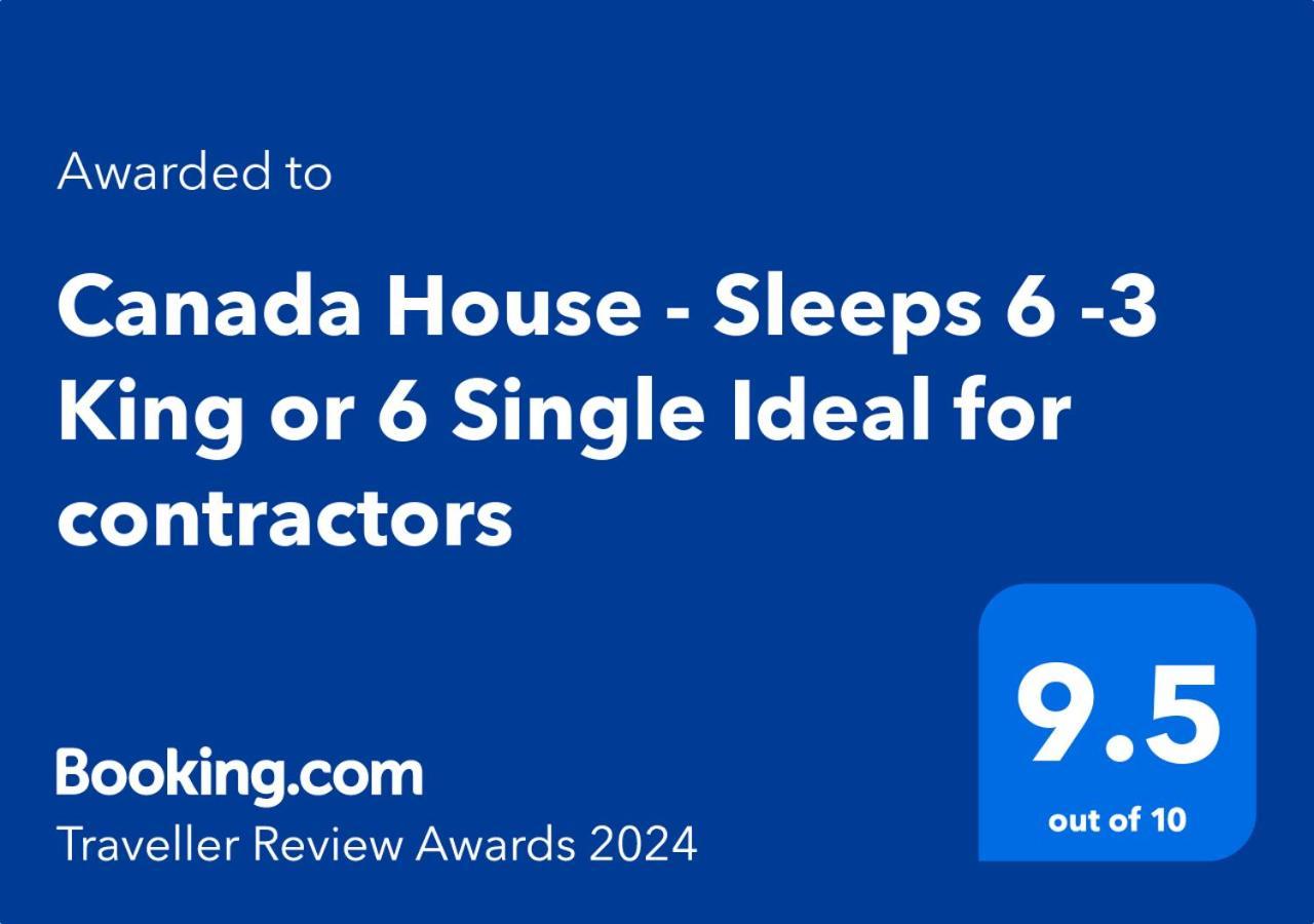 Canada House - Sleeps 6 -3 King Or 6 Single Ideal For Contractors Warrington Exterior photo